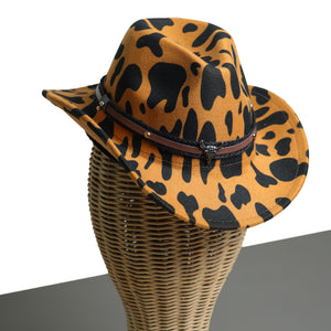 Chokore Chokore Cow Print Cowboy Hat (Yellow) Chokore Cow Print Cowboy Hat (Yellow) 