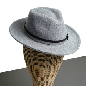 Chokore Chokore Vintage Fedora Hat (Light Gray) Chokore Vintage Fedora Hat (Light Gray) 