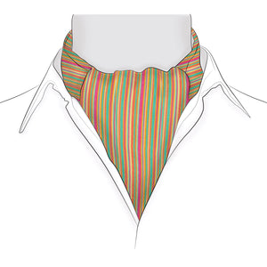 Chokore Chokore Striped Silk Cravat (Multicolor) Chokore Striped Silk Cravat (Multicolor) 