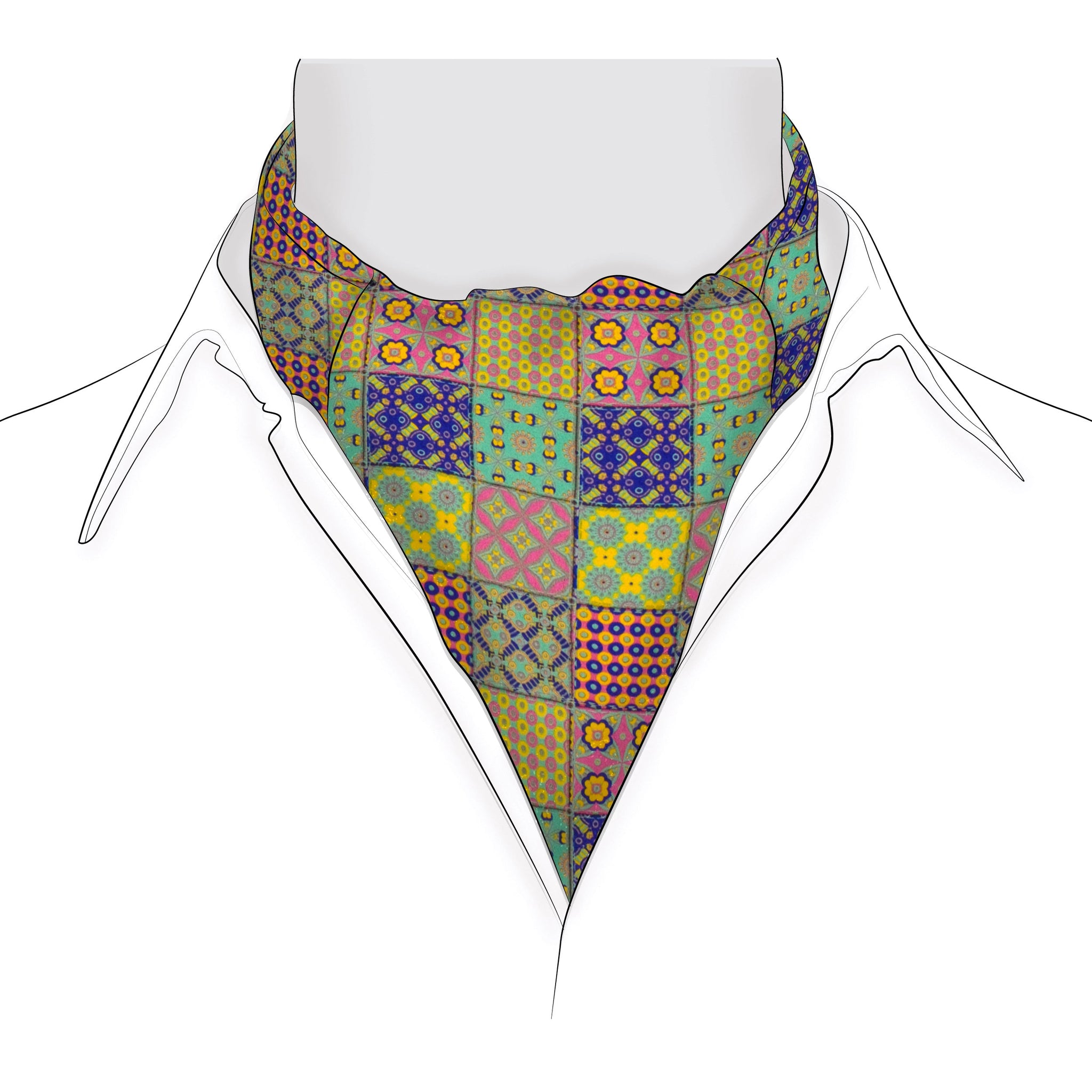 Chokore Geometric Multicolor Cravat