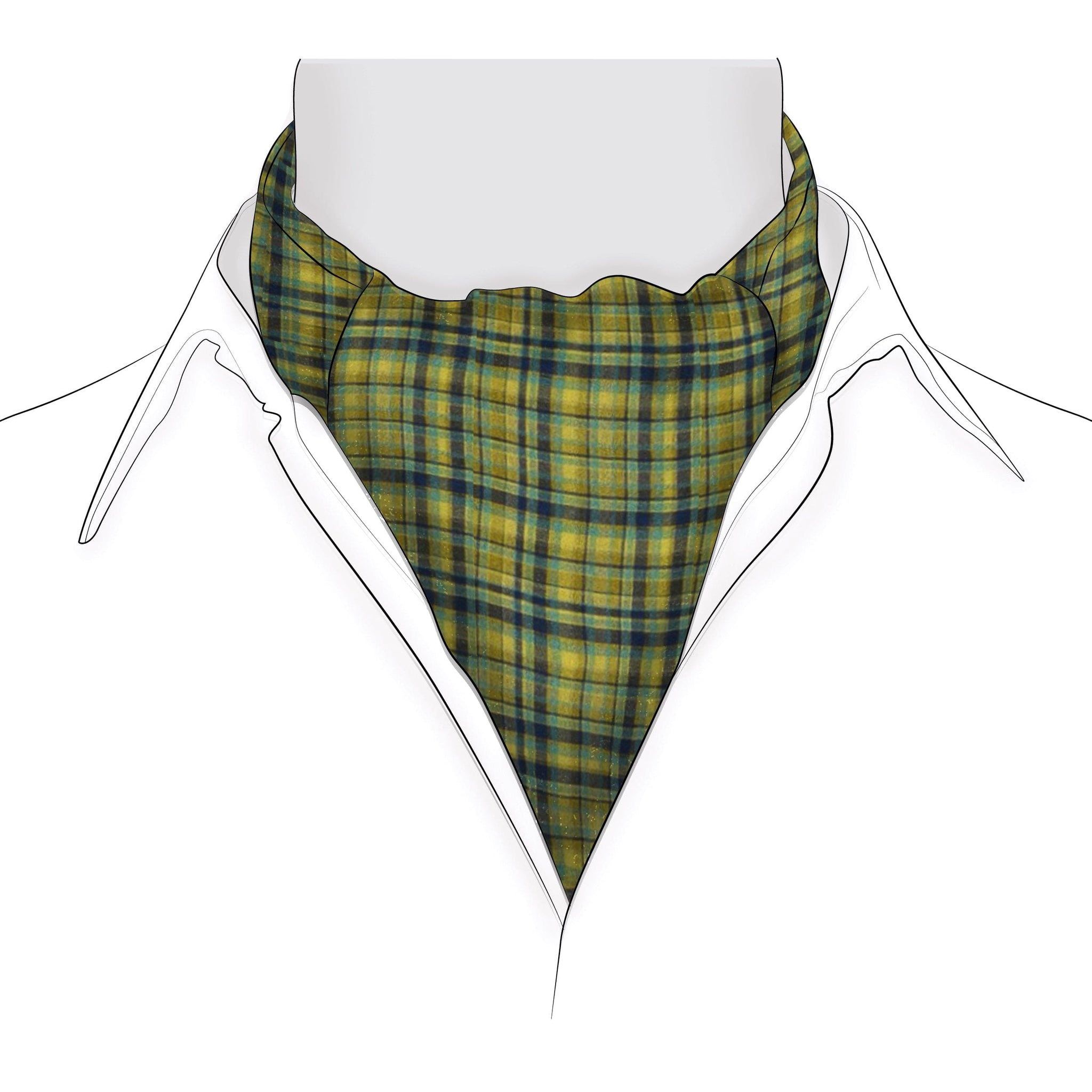 Chokore Men's Shades of Green Silk Designer Cravat