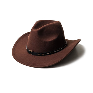 Chokore Chokore Cowboy Hat with Belt Band (Brown) Chokore Cowboy Hat with Belt Band (Brown) 