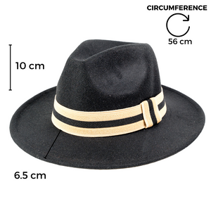 Chokore Chokore Pinched Crown Fedora Hat with Elastic Band (Black) Chokore Pinched Crown Fedora Hat with Elastic Band (Black) 