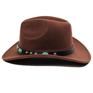 Chokore Chokore Cowboy Hat with Rhinestone Belt (Chocolate Brown) Chokore Cowboy Hat with Rhinestone Belt (Chocolate Brown) 