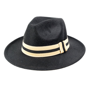 Chokore Chokore Pinched Crown Fedora Hat with Elastic Band (Black) Chokore Pinched Crown Fedora Hat with Elastic Band (Black) 