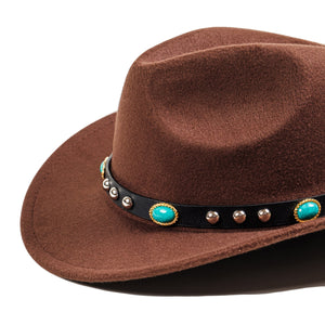 Chokore Chokore Cowboy Hat with Rhinestone Belt (Chocolate Brown) Chokore Cowboy Hat with Rhinestone Belt (Chocolate Brown) 