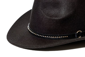 Chokore Chokore Cowboy Hat with Belt Band (Black) Chokore Cowboy Hat with Belt Band (Black) 
