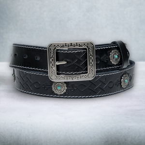 Chokore Chokore Mongolian Embossed Belt Pure Leather Belt (Black) Chokore Mongolian Embossed Belt Pure Leather Belt (Black) 