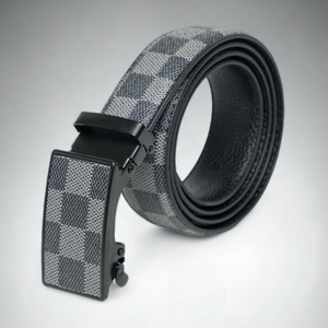 Chokore Chokore Casual Checkered Leather Belt (Gray) Chokore Casual Checkered Leather Belt (Gray) 
