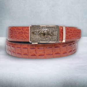 Chokore Chokore Alligator Buckle Pure Leather Belt (Brown) Chokore Alligator Buckle Pure Leather Belt (Brown) 