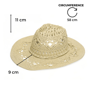 Chokore Chokore Handcrafted Cowboy Hat (Beige) Chokore Handcrafted Cowboy Hat (Beige) 