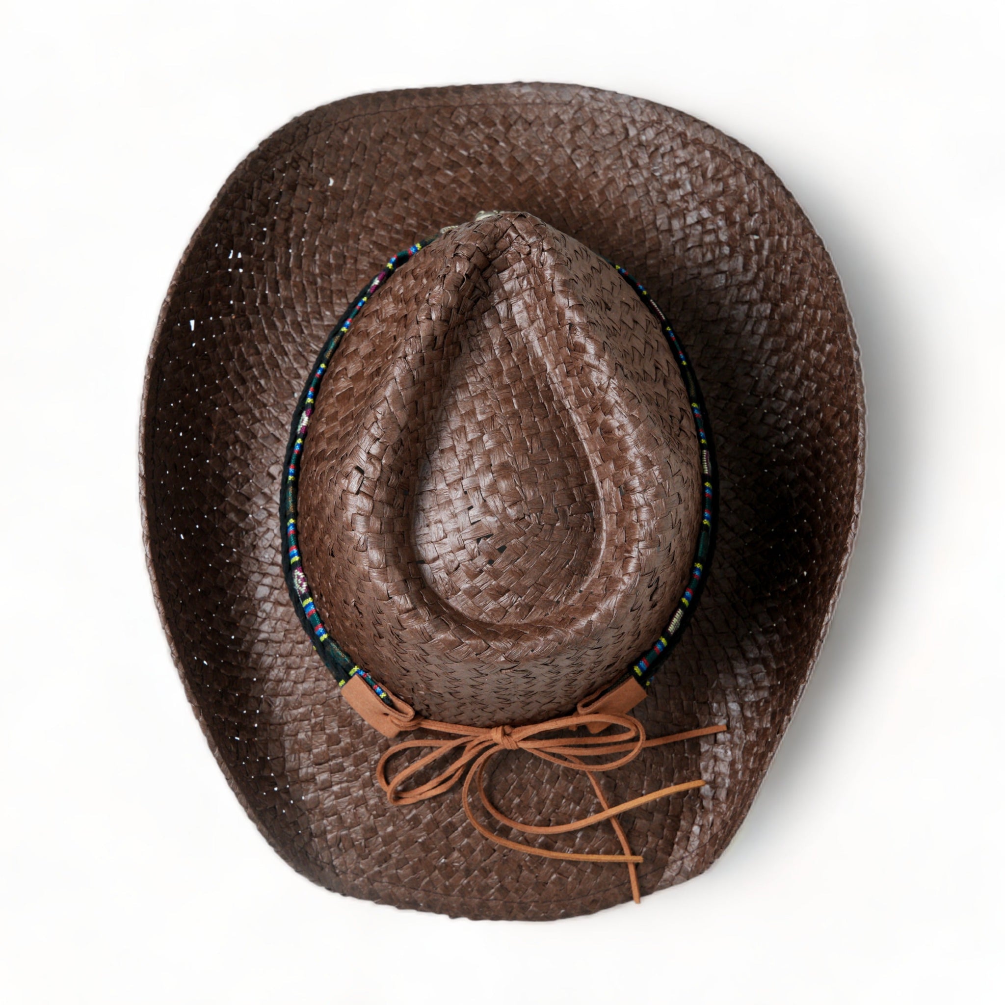 Chokore Handcrafted Cowboy Hat with Ox head Belt (Brown)