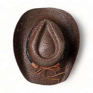 Chokore Chokore Handcrafted Cowboy Hat with Ox head Belt (Brown) Chokore Handcrafted Cowboy Hat with Ox head Belt (Brown) 