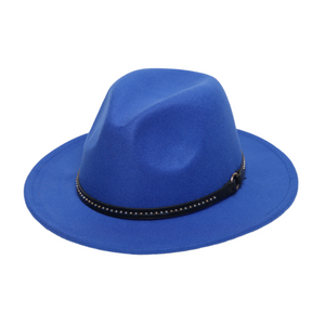 Chokore Chokore Fedora hat with Belt Band (Blue) Chokore Fedora hat with Belt Band (Blue) 
