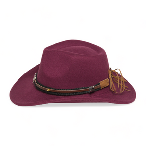Chokore Chokore American Cowhead Fedora Hat (Burgundy) Chokore American Cowhead Fedora Hat (Burgundy) 
