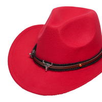 Chokore Chokore American Cowhead cowboy Hat (red)