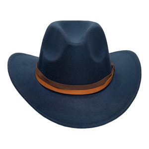 Chokore Chokore cowboy Hat with dual tone band(Navy Blue) Chokore cowboy Hat with dual tone band(Navy Blue) 