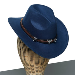 Chokore Chokore American Cowhead cowboy Hat (Navy Blue) Chokore American Cowhead cowboy Hat (Navy Blue) 