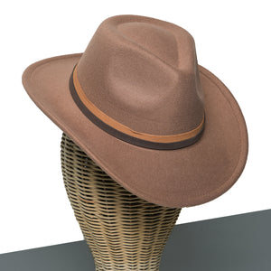 Chokore Chokore cowboy Hat with dual tone band(khaki) Chokore cowboy Hat with dual tone band(khaki) 