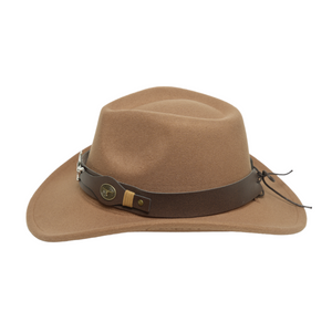 Chokore Chokore cowboy hat with Ox head belt  (khaki) Chokore cowboy hat with Ox head belt  (khaki) 
