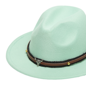 Chokore Chokore American Cowhead Fedora Hat (Light Green) Chokore American Cowhead Fedora Hat (Light Green) 