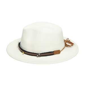 Chokore Chokore American Cowhead Fedora Hat (White) Chokore American Cowhead Fedora Hat (White) 