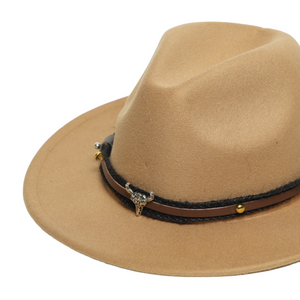 Chokore Chokore American Cowhead Fedora Hat (Light Brown) Chokore American Cowhead Fedora Hat (Light Brown) 
