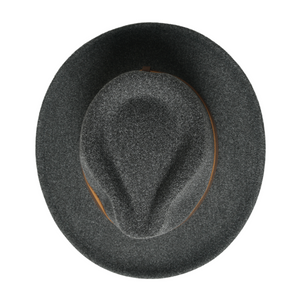 Chokore Chokore Fedora Hat with Dual Tone Band (Dark Gray) Chokore Fedora Hat with Dual Tone Band (Dark Gray) 