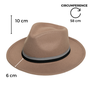 Chokore Chokore Fedora Hat with Dual Tone Band (Tan Brown) Chokore Fedora Hat with Dual Tone Band (Tan Brown) 
