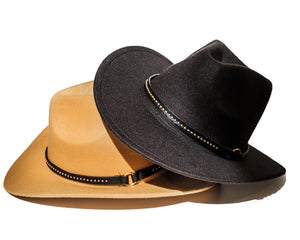 Chokore Chokore Cowboy Hat with Belt Band (Black) Chokore Cowboy Hat with Belt Band (Black) 