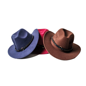 Chokore Chokore Cowboy Hat with Belt Band (Burgundy) Chokore Cowboy Hat with Belt Band (Burgundy) 