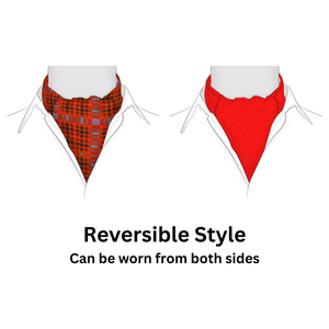 Chokore Chokore Red & Black Checkered Silk Cravat Chokore Red & Black Checkered Silk Cravat 