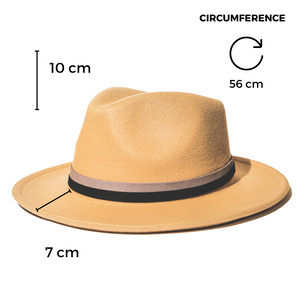 Chokore Chokore Vintage Fedora Hat (Beige) Chokore Vintage Fedora Hat (Beige) 