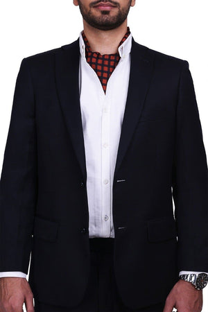 Chokore Chokore Men's Red & Black Silk Designer Cravat-1 Chokore Men's Red & Black Silk Designer Cravat-1 