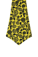 Chokore Chokore Men's  Blue & Yellow Birds Silk Designer Cravat