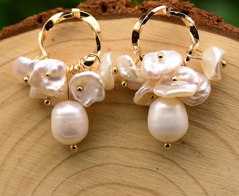 Chokore Water Pearl Drop Earrings
