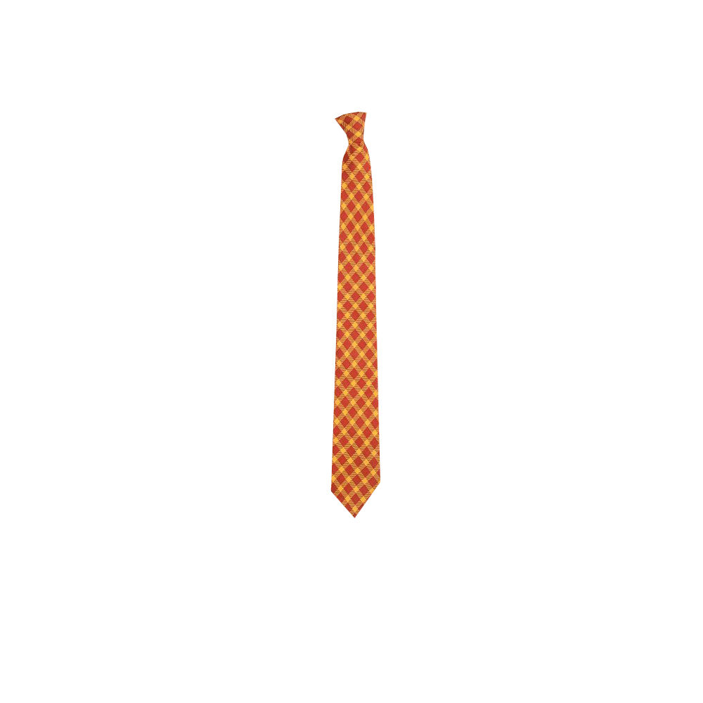 Chokore Red & Orange Tartan tie - Plaids line
