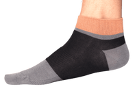 Chokore Chokore Dark Grey And Black Ankle Bamboo Socks