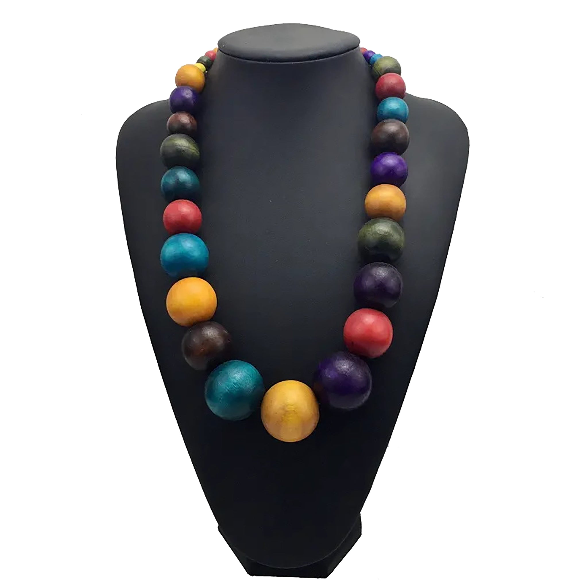 Chokore Wooden Beads Long Necklace