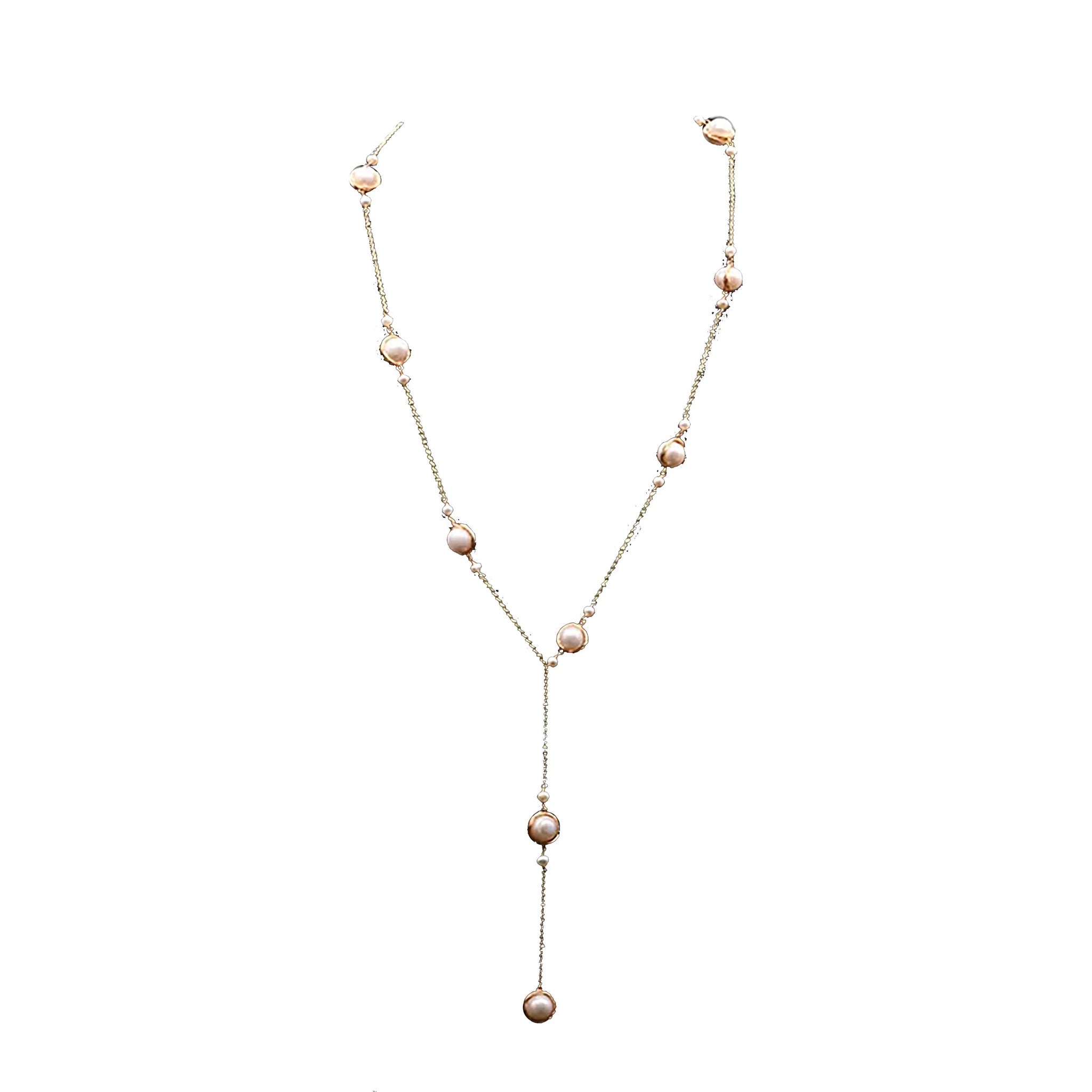 Chokore Drop Necklace with Water Pearls
