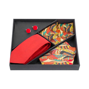 Chokore  Chokore Special 4-in-1 Marine Gift Set (Pocket Square, Tie, Cravat & Cufflinks) 