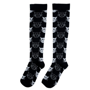 Chokore Chokore Black Cat Vein Socks Chokore Black Cat Vein Socks 