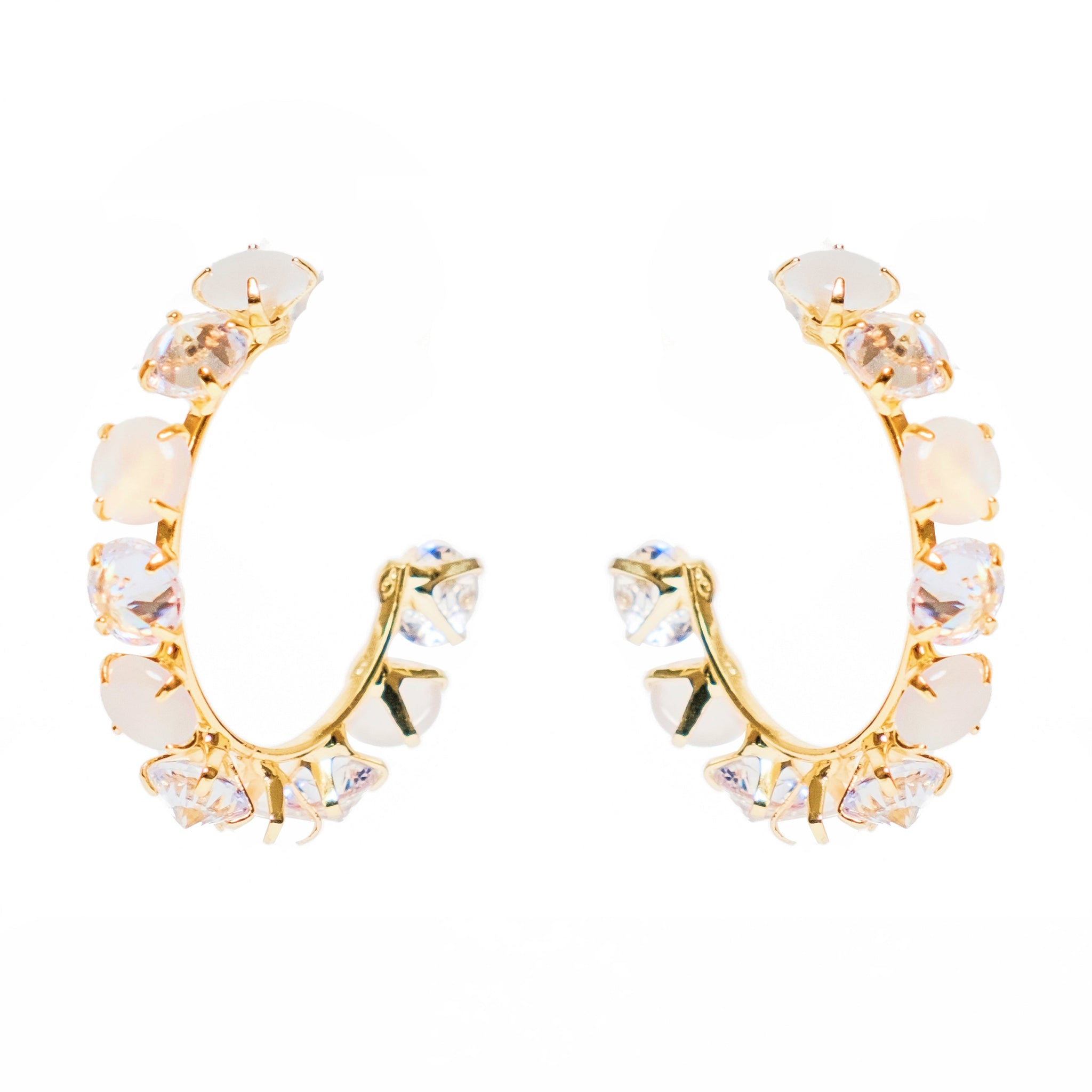 Chokore Opal Hoop Earrings