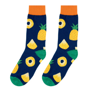 Chokore Chokore Trendy Navy Pineapple Socks Chokore Trendy Navy Pineapple Socks 