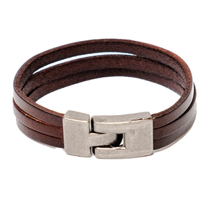 Chokore  Chokore Triple Strap Leather Bracelet 