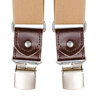 Chokore Chokore Y-shaped Elastic Suspenders for Men (Beige)