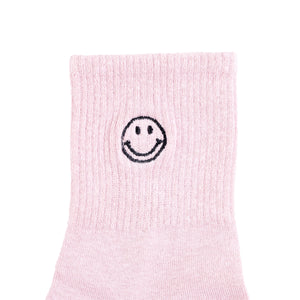Chokore  Chokore Embroidered Smiley Socks (Lilac) 