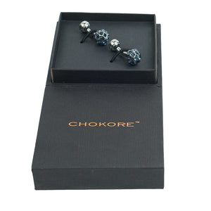 Chokore Chokore Crystal Ball Cufflinks (Blue) Chokore Crystal Ball Cufflinks (Blue) 