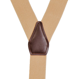 Chokore Chokore Y-shaped Elastic Suspenders for Men (Beige) Chokore Y-shaped Elastic Suspenders for Men (Beige) 