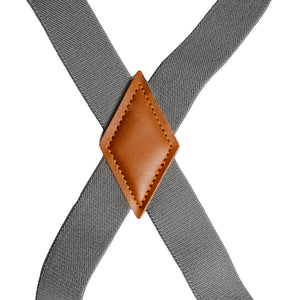 Chokore Chokore X-shaped Snap Hook Suspenders (Light Gray) Chokore X-shaped Snap Hook Suspenders (Light Gray) 